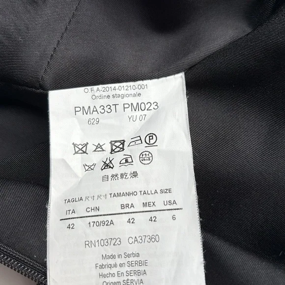 Armani Collezioni Wool Charcoal Dress - Picture 7 of 11